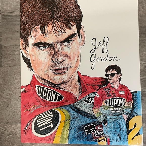 NASCAR Print Set of 6 for your Man Cave, Den or Bar  ! - Picture 7 of 8